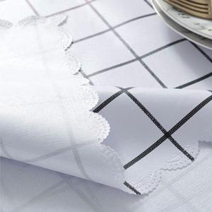 Mantel reutilizable Wipeable del vinilo del hule del mantel PEVA del mantel de la extra grande resistente Spillproof del rectángulo 0