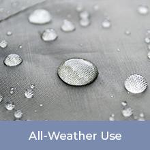 Los CARGCES CUBREN lona de lona de la LONA y de la FUENTE para el tejado, al aire libre, patio. Lluvia o Sun (reversible, de plata y negro) 1