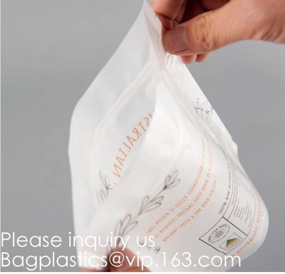 Compostable Corn Starch Laminated Biodegradable Packaging Bag PLA Bag PBAT Corn Starch Compostable Pouch With Lip