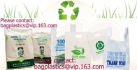 En13432 certificó el bolso abonable en el rollo, bolso que hacía compras biodegradable plástico del portador abonable del chaleco del 100% con EN13432