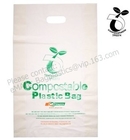 bolso de basura abonable, bolso de compras plástico de la camiseta del HDPE del portador biodegradable abonable del chaleco