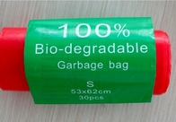 Los bolsos cortados con tintas abonablees biodegradables OXOS plásticos amistosos del almidón de maíz de la mandioca de Eco D2W EPI el 100% venden al por mayor