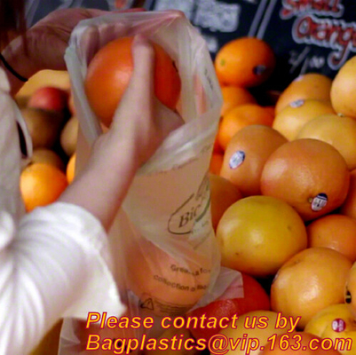 bolso plástico de la camiseta del HDPE biodegradable y abonable del 100%, bolsos de basura abonablees biodegradables baratos de 55 galones