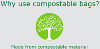 Bolso plástico degradable abonable de la camiseta de los bolsos de compras del chaleco de PBAT+PLA el 100% bio, biodegradable y abonable del HDPE
