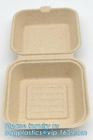Platos y ampolla del servicio de mesa de las placas que empaqueta el envase disponible de la comida de Resturant de la porción de la comida disponible de la bandeja