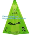 Bolso de basura biodegradable de la camiseta de la fuente el 100% de la fábrica, bolso de basura abonable plástico del almidón de maíz Biodegradabl abonable