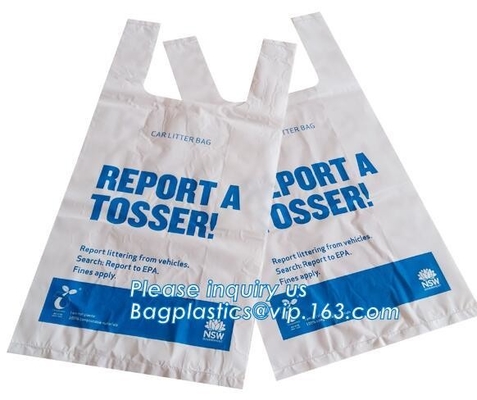 Bolso plástico biodegradable y abonable de la maicena 100% de rollo, proveedor del bolso de McDonalds, compartimiento biodegradable ambiental L