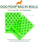 De encargo la propia bolsa de plástico abonable del almidón de Logo Biodegradable Eco Friendly Corn para las compras, biodegradable y el compostab