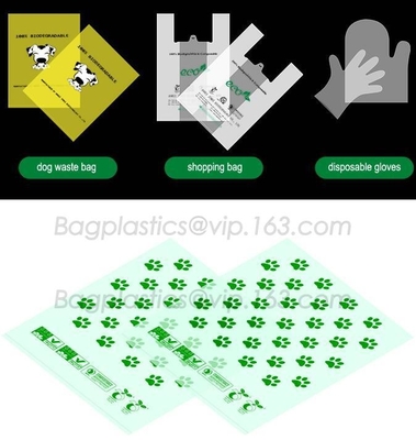 Guantes biodegradables médicos, guantes del almidón de maíz, guantes abonablees, guantes disponibles, bolsos