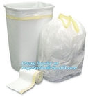 Bolsos de basura plásticos del lazo del bio Eco estiércol vegetal biodegradable de Plastarch, las bolsas de plástico abonablees del lazo de la promoción