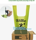 La basura plástica del impulso inútil abonable de Logo Printed Colorful Pet Dog empaqueta el 100% biodegradable, perro certificado inútil cero Po