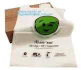 Bolso de compras abonable del portador del chaleco de la camiseta del bolso plástico biodegradable de la comida, hogar ASTM D6400 Tran biodegradable del estiércol vegetal