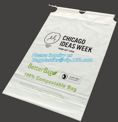 Bolsos plásticos abonablees de la fruta del 100%, bolso del PLA de la fruta, bolso plástico biodegradable y abonable de la maicena de rollo, McDonald