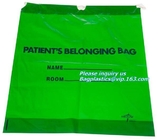 En13432 certitified la bolsa de plástico amistosa para hacer compras, bolsos del agujero de sacador del eco biodegradable y abonable de lazo para