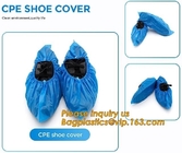 Una cubierta plástica disponible más barata del zapato de la cubierta azul material del zapato del PE, cubierta plástica médica, bagplasti del zapato del precio bajo del bagease