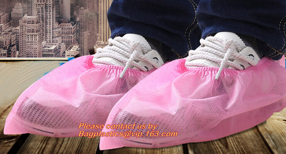 Cubierta no tejida elástico disponible de los zapatos de pe/cpe, cubierta no tejida impermeable disponible del zapato de CPE+PP, envío no tejido disponible y dirección