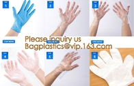 Guante disponible del PE de los guantes médicos biodegradables PE de los guantes PE, guantes transparentes disponibles amistosos del PE del uso en el hogar de Eco