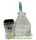 Bolso de basura biodegradable abonable de encargo de la maicena el 100%, verduras frescas plásticas abonablees del PLA que empaquetan el bolso PBAT