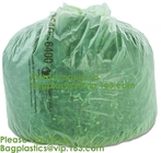 el bolso biodegradable y abonable del galón de la cocina de basura, empaquetado biodegradable amistoso de Eco empaqueta el 100% Plasti abonable
