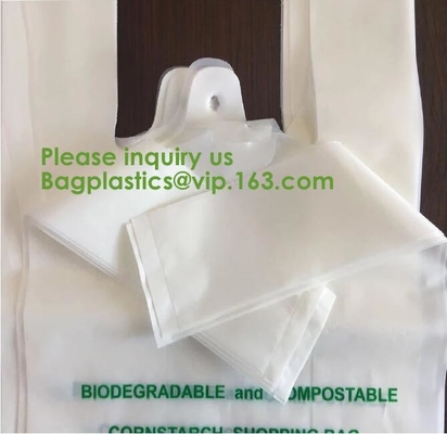 bolso abonable biodegradable impreso de encargo del impulso del perro de la basura del logotipo para la basura de la cocina, bolsos biodegradables M abonable del 100%