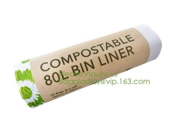 BOLSOS abonablees biodegradables del PLA PBAT de los bolsos de la maicena los BIO, BIO SACOS, manejan los bolsos prácticos, sacos de la camiseta, portador del chaleco