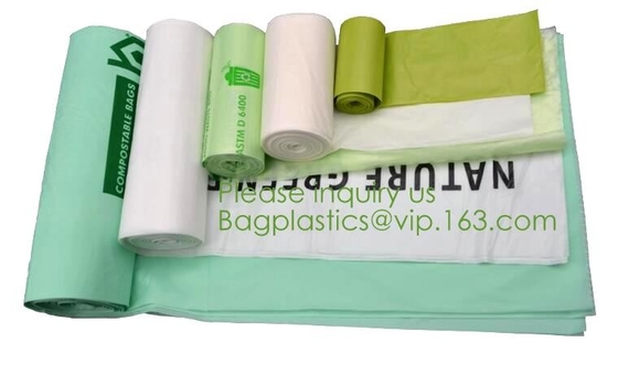 BOLSOS abonablees biodegradables del PLA PBAT de los bolsos de la maicena los BIO, BIO SACOS, manejan los bolsos prácticos, sacos de la camiseta, portador del chaleco