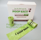los bolsos de basura abonablees biodegradables EN13432 de la talla 100% de encargo de la fábrica de China, MUY BIEN ABONAN la bio bolsa de plástico degradable
