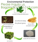 los bolsos de compras plásticos biodegradables abonablees amistosos de la camiseta del eco, reciclan la cocina el cornstar biodegradable del paquete 100