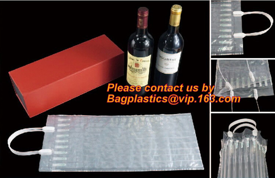 los bolsos de la almohada del amortiguador de aire, aire inflable llenaron el bolso de la almohada, bolso recycable a prueba de choques de la botella de cristal de la almohada del aire, bagplastics
