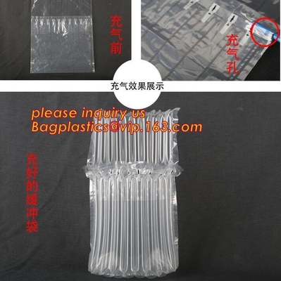 los bolsos de la almohada del amortiguador de aire, aire inflable llenaron el bolso de la almohada, bolso recycable a prueba de choques de la botella de cristal de la almohada del aire, bagplastics