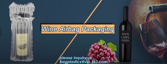 los bolsos de la almohada del amortiguador de aire, aire inflable llenaron el bolso de la almohada, bolso recycable a prueba de choques de la botella de cristal de la almohada del aire, bagplastics