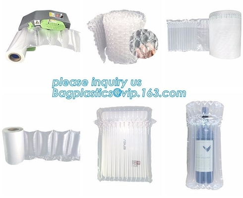 los bolsos de la almohada del amortiguador de aire, aire inflable llenaron el bolso de la almohada, bolso recycable a prueba de choques de la botella de cristal de la almohada del aire, bagplastics