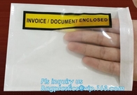 La parte posterior adhesiva clara, lista de embalaje/bolsas del sobre de la etiqueta de envío, bolso del mensajero del sobre del sello expresa vagos de envío de encargo
