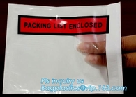 Sobres autos-adhesivo del PE para la lista de embalaje de los documentos/los anuncios publicitarios polivinílicos/los bolsos de envío plásticos, sobre del paquete del correo, bagease pac