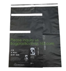 Mensajero biodegradable durable impermeable respetuoso del medio ambiente Bags del gris/blanco del PLA, mensajero abonable y biodegradable Env del 100%