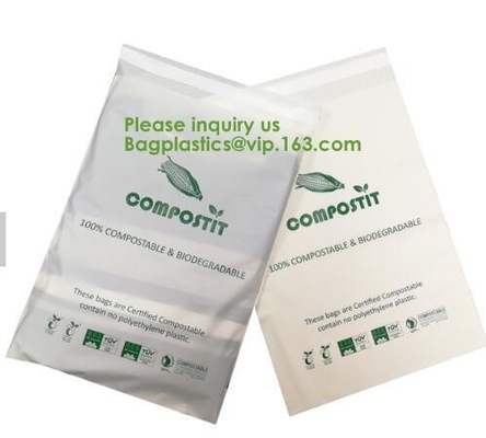 El bio correo degradable de EN13432 el 100% empaqueta al mensajero abonable de encargo Bags, Eco del PLA PBAT reutilizable recicla el correo abonable