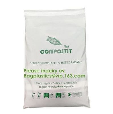 El bio correo degradable de EN13432 el 100% empaqueta al mensajero abonable de encargo Bags, Eco del PLA PBAT reutilizable recicla el correo abonable