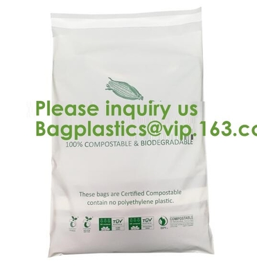 El bio correo degradable de EN13432 el 100% empaqueta al mensajero abonable de encargo Bags, Eco del PLA PBAT reutilizable recicla el correo abonable
