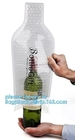 Protector reutilizable de la botella de vino para el protector de la botella de vino de la burbuja de la capa doble, bolso del transporte de la botella, bolso del viaje de la prueba del escape