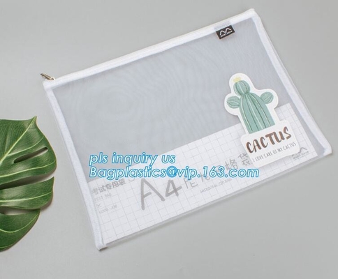 Plástico plegable helado de la cremallera del resbalador de la aduana de la capacidad grande de las vagabundas del almacenamiento del paño de EVA, vagos plásticos de los bolsos de la cremallera del resbalador