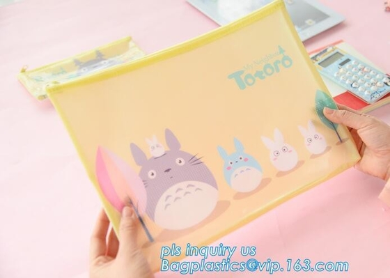 100% bolso multiusos de la caja de los efectos de escritorio del bolso del lápiz de la cremallera de la lona del algodón 12oz, lápiz suave po de la cremallera del bolso de los efectos de escritorio de la lona