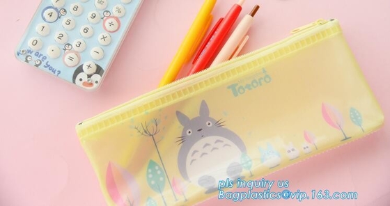 Caja del filtro del lápiz de la lona de la capacidad grande del color sólido de las muchachas de los muchachos, pencilcase de las fuentes de escuela de la caja de la pluma del bolso del lápiz de los efectos de escritorio