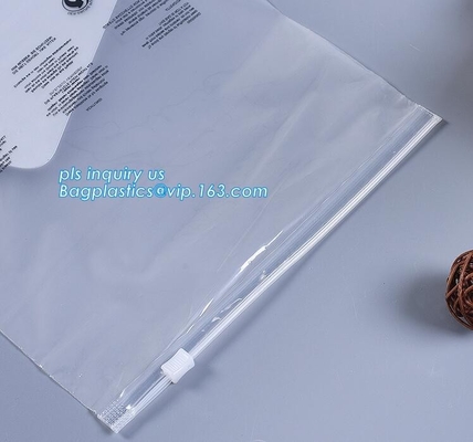 el bolso que embalaba de la cremallera del resbalador para la ropa, heló el bolso que embalaba para la ropa, maquillaje cosmético de la cremallera del resbalador del PVC de la cremallera del resbalador