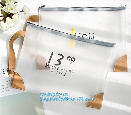 bolso barato de la cremallera de China del OEM del resbalador superior k, bolso claro del pvc de la cremallera del resbalador para el cosmeti transparente del bolso del pvc del vinilo del paquete