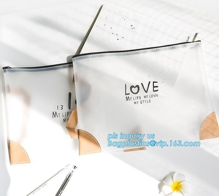 bolso barato de la cremallera de China del OEM del resbalador superior k, bolso claro del pvc de la cremallera del resbalador para el cosmeti transparente del bolso del pvc del vinilo del paquete