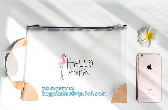 bolso barato de la cremallera de China del OEM del resbalador superior k, bolso claro del pvc de la cremallera del resbalador para el cosmeti transparente del bolso del pvc del vinilo del paquete