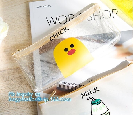 bolso del lápiz de la cremallera de la promoción, prenda impermeable y estudiantes triangulares del bolso del lápiz del silicón del bolso del lápiz del shockpfoof