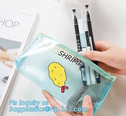 Bolso frotsed claro plástico reciclable que empaqueta, bolso del PVC de Matte Vinyl Slider k de la cremallera del resbalador para el empaquetado de la ropa