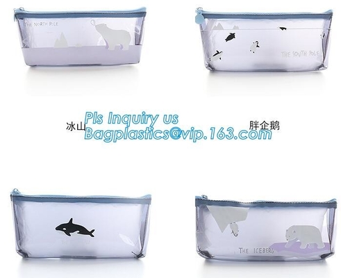 Bolso frotsed claro plástico reciclable que empaqueta, bolso del PVC de Matte Vinyl Slider k de la cremallera del resbalador para el empaquetado de la ropa