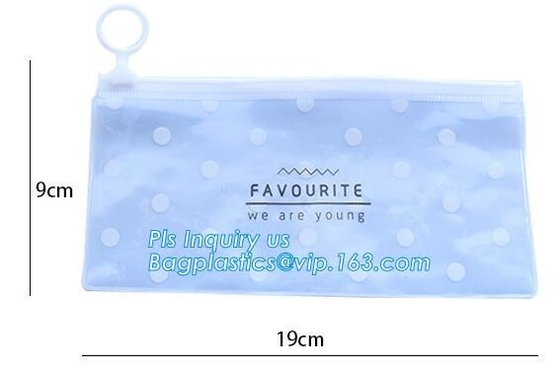 Bolso claro del PVC k del vinilo de la bolsa del PVC de la cremallera del resbalador, bolso del resbalador para el bolso de empaquetado del vinilo de la cremallera del resbalador de la ropa interior para el coágulo